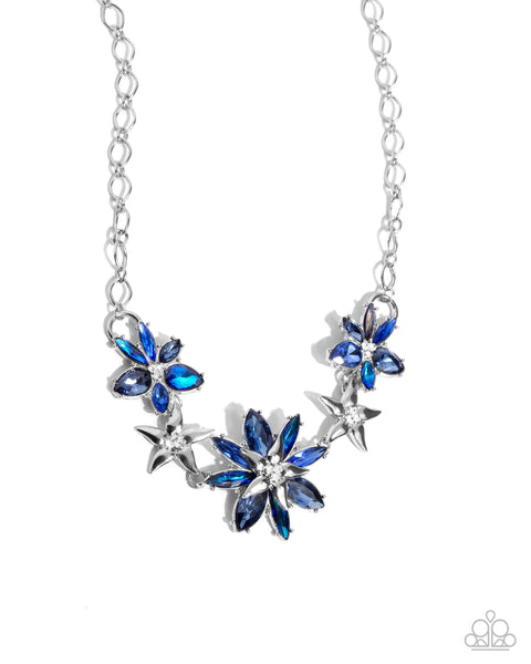 Floral Feature Complete Look - blue