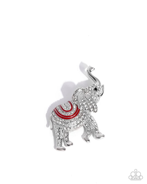 Elephant Embrace - red