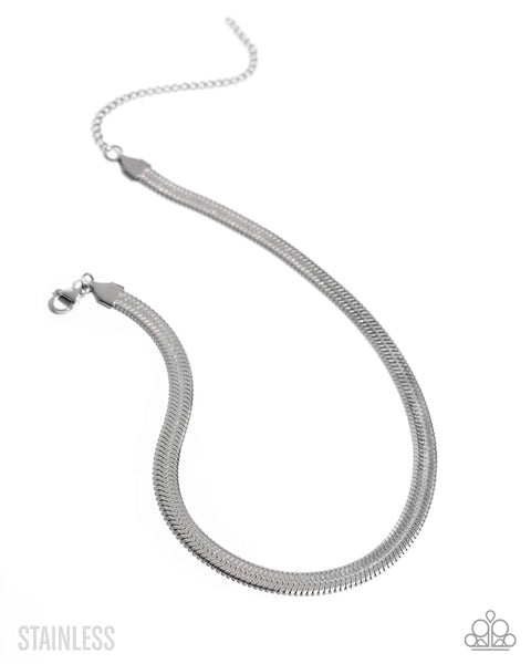 Herringbone Haute - silver