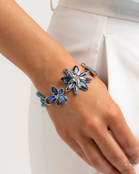 Floral Feature Complete Look - blue