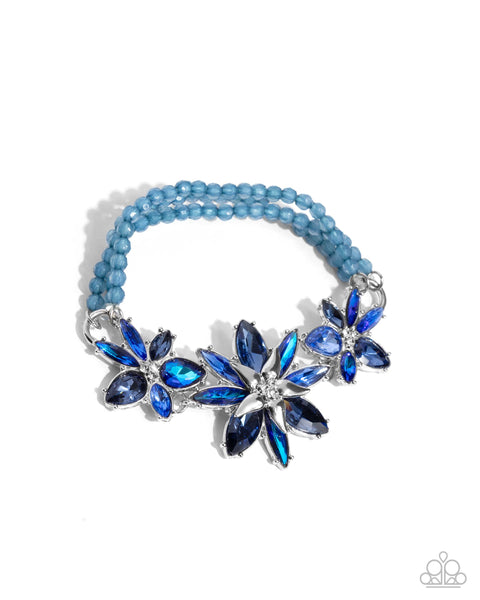 Floral Feature Complete Look - blue