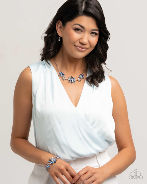 Floral Feature Complete Look - blue
