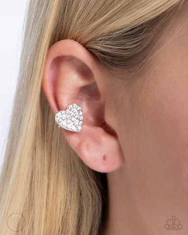 As Far As it GLOWS - white ear cuff