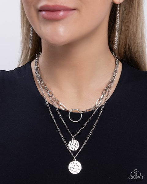 Hammered Halo - silver