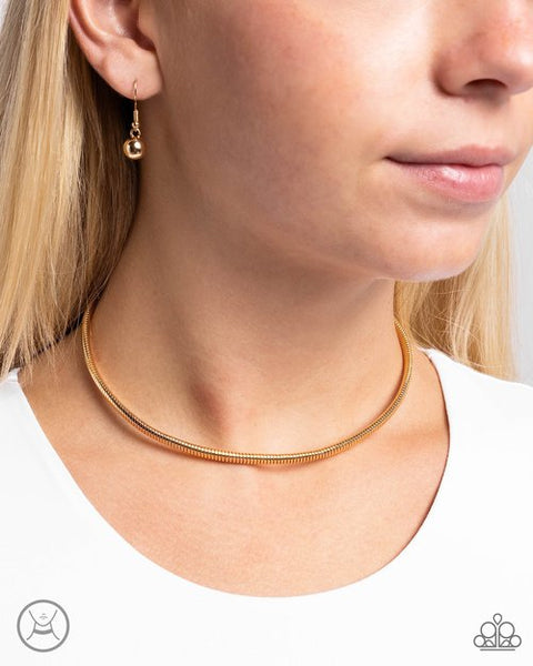 Captivating Choker - gold