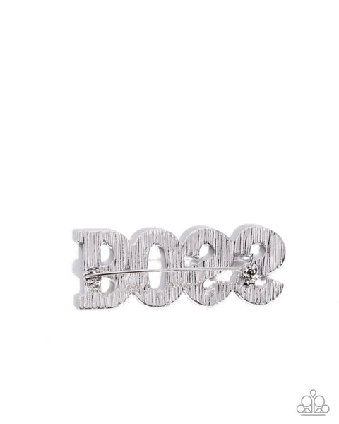 Blingy Boss - white brooch