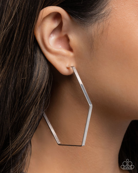 Handcrafted Hexagons - silver