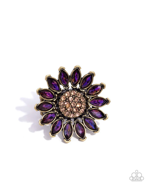Sunflower Setting - brass