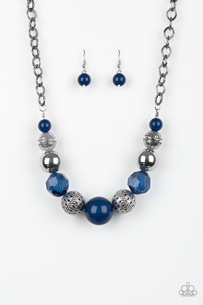 Blue bead necklace paparazzi sales